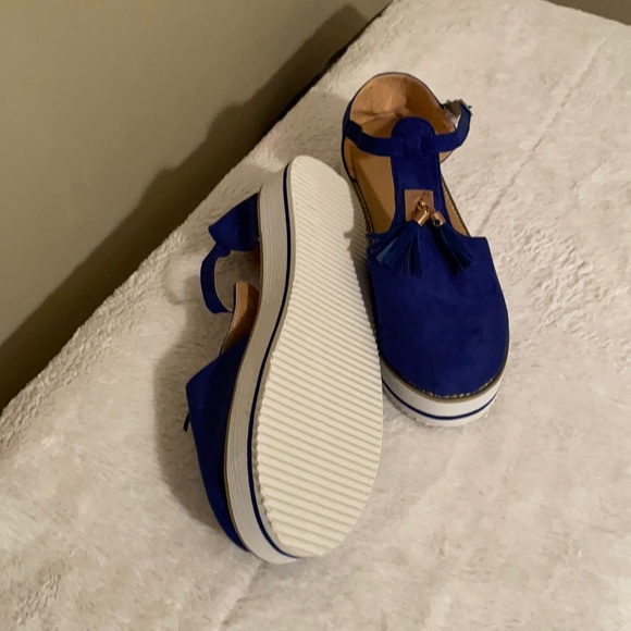 WJBHXA Shoes - Women’s summer casual shoes, Blue, Size 10